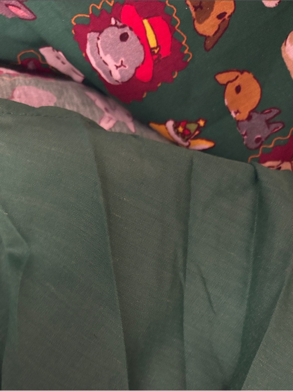 NWT Tulip B Green Floral Bunny Rabbit Print Circle Skirt Lined Pockets Easter - Picture 4 of 6